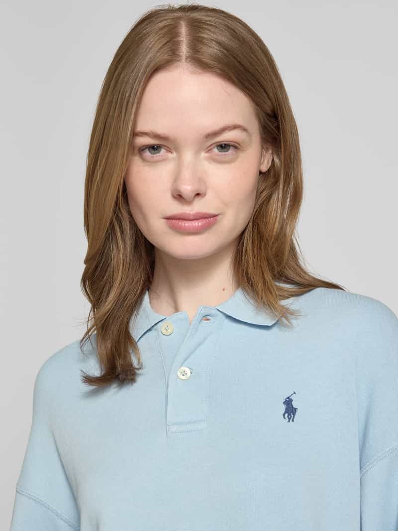 Polo Ralph Lauren Sweatshirt met polokraag en labelstitching