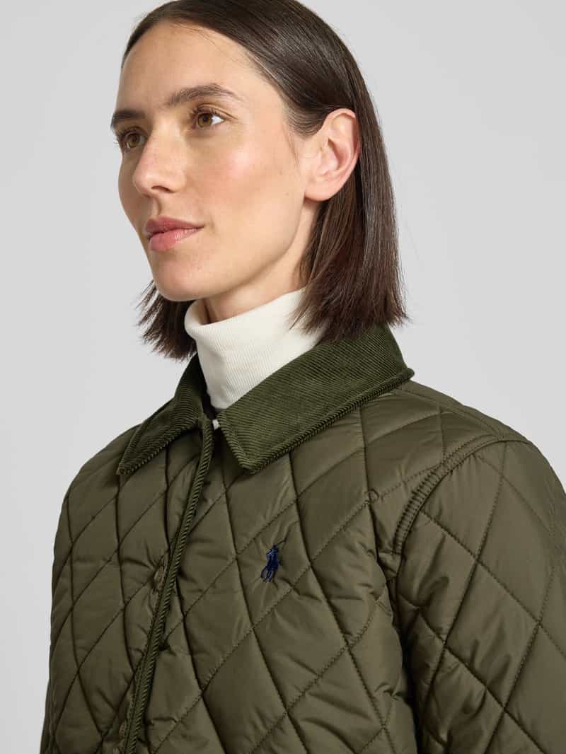 Polo Ralph Lauren Gewatteerd jack met platte kraag en klepzakken