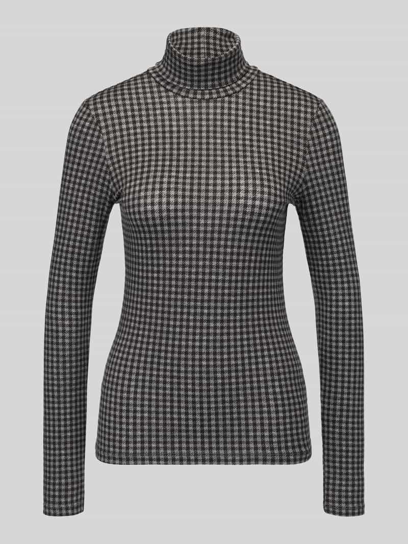 Jake*s Casual Slim fit shirt met lange mouwen van lyocellmix
