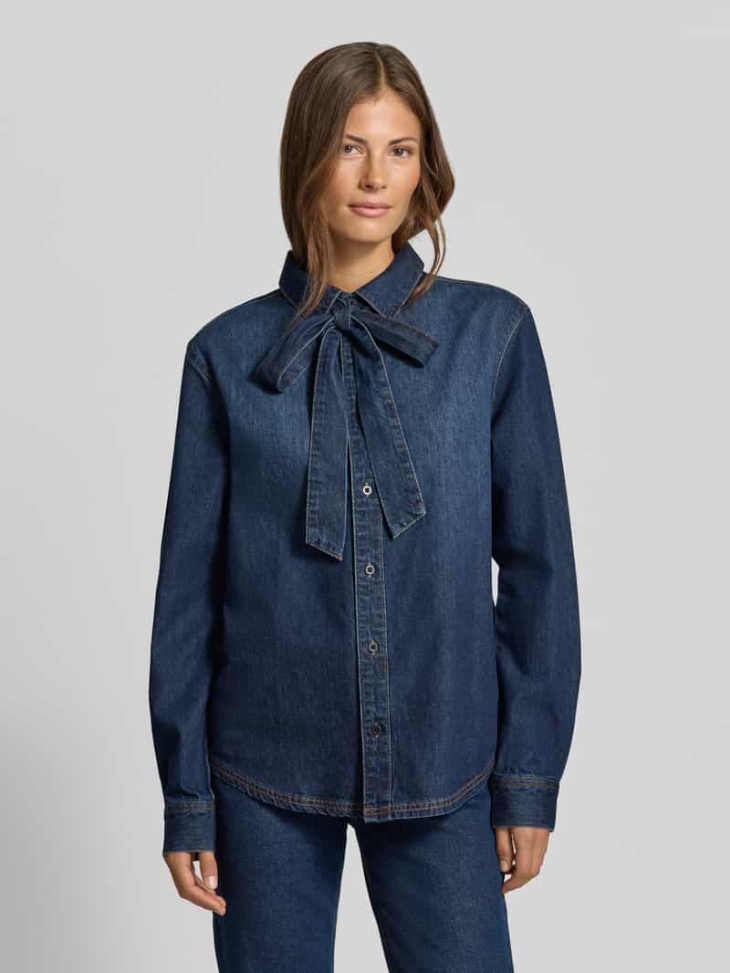 MYON regular fit jeansblouse van puur katoen