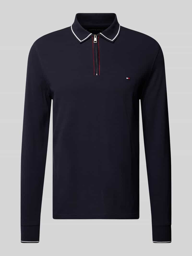 Tommy Hilfiger Slim fit poloshirt met labelstitching