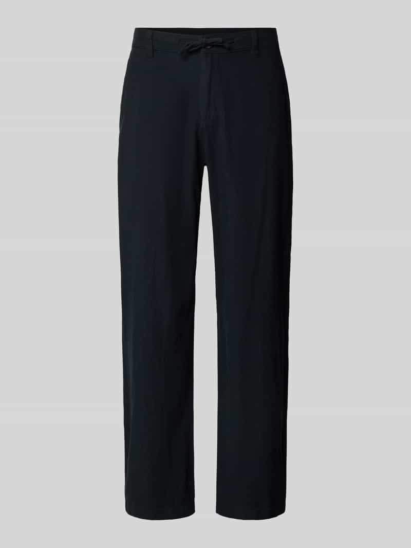 loose fit linnen broek met trekkoord model 'BRODY'