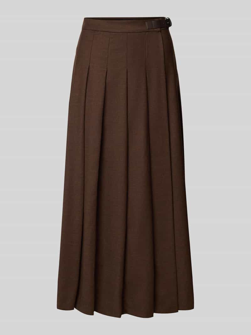 Weekend Max Mara Uitlopende wikkelrok van scheerwolmix model 'FASTOSO'