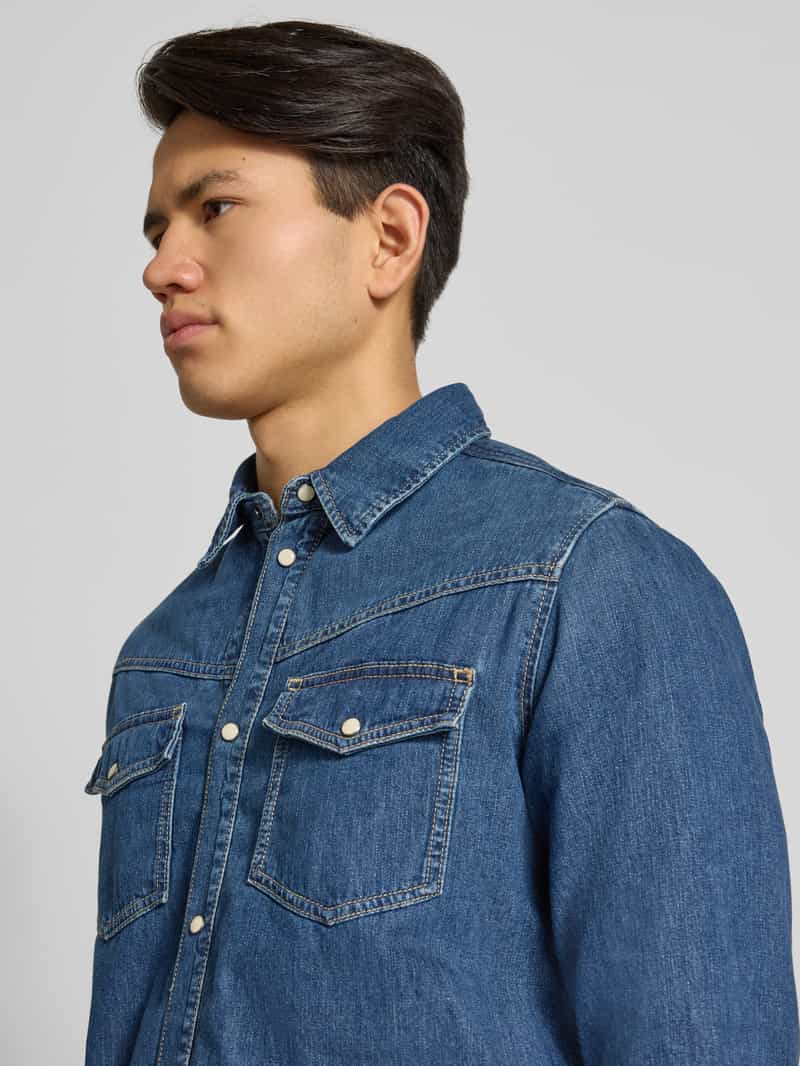 Pepe Jeans Regular fit jeansoverhemd van puur katoen model 'BROOKS'
