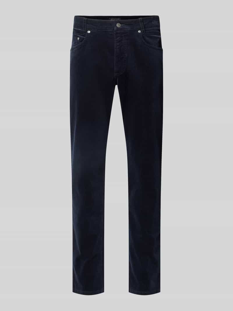 Bugatti Straight fit corduroybroek van elastische katoenmix