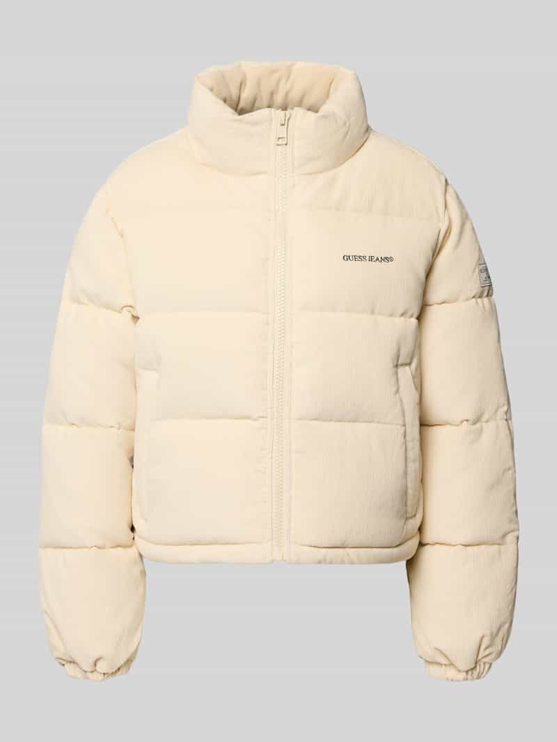 Guess Jeans Gewatteerd jack van corduroy met opstaande kraag en steekzakken