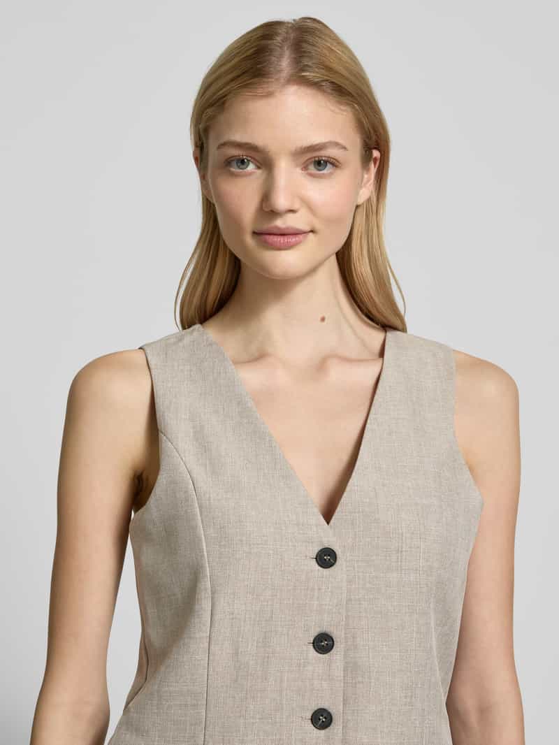Only Regular fit gilet in gemêleerde look model 'LINDA'