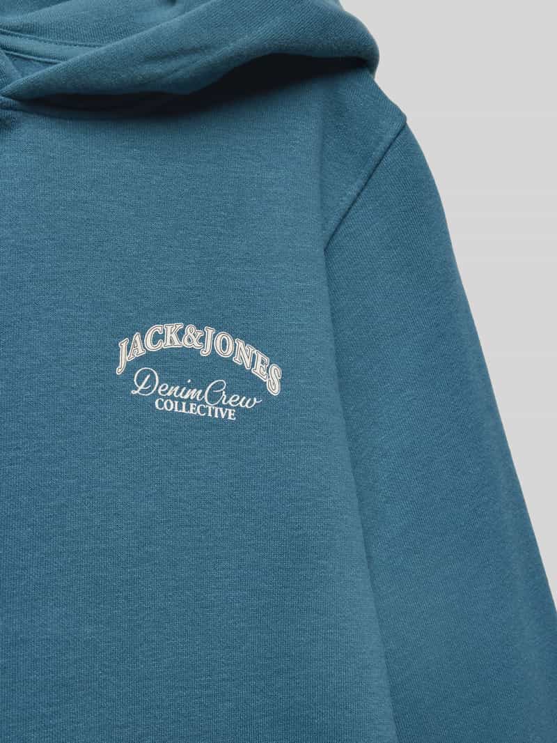 jack & jones Comfort fit hoodie met labelprint