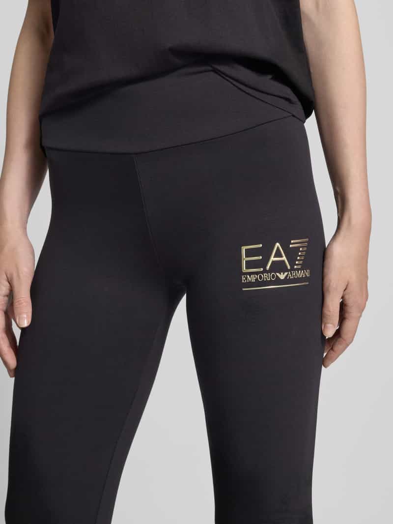 EA7 Emporio Armani High waist legging met labeldetail