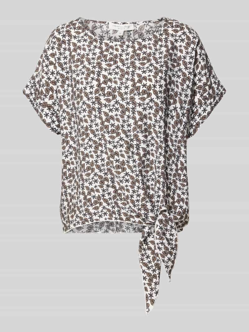 Christian Berg Woman Relaxed fit blouse met knoopdetail