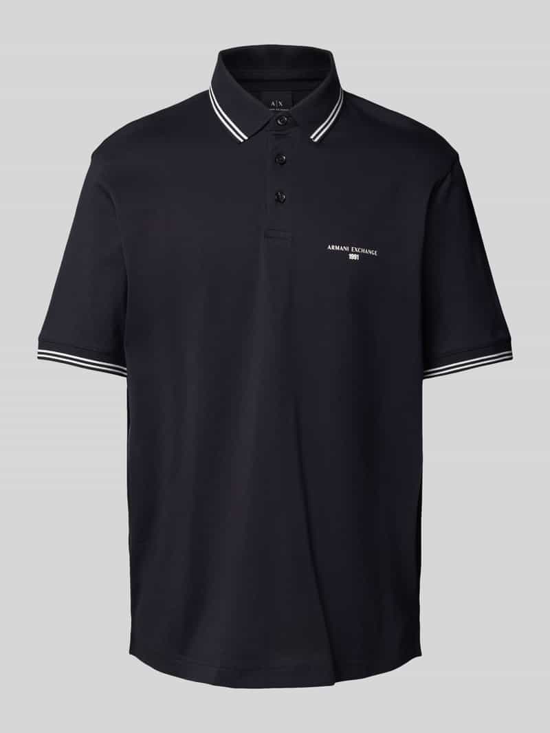 Armani Exchange Poloshirt met labelprint