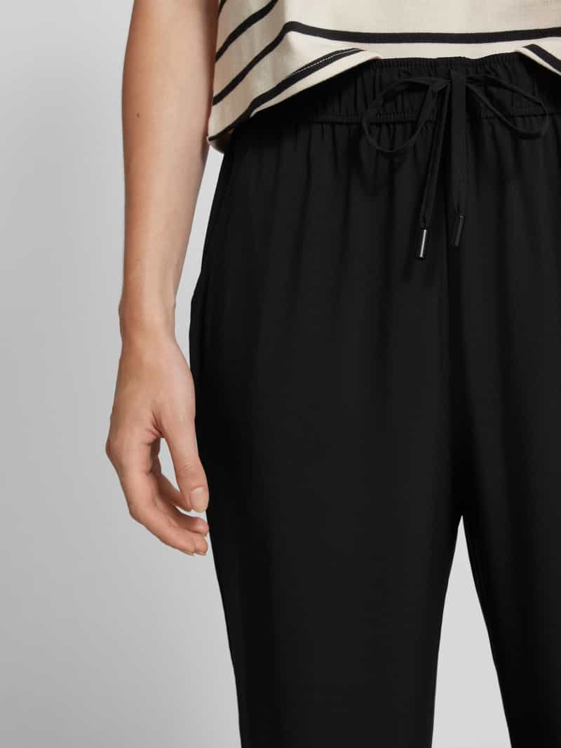 Opus Straight leg stoffen broek met tunnelkoord model 'MEFINI'