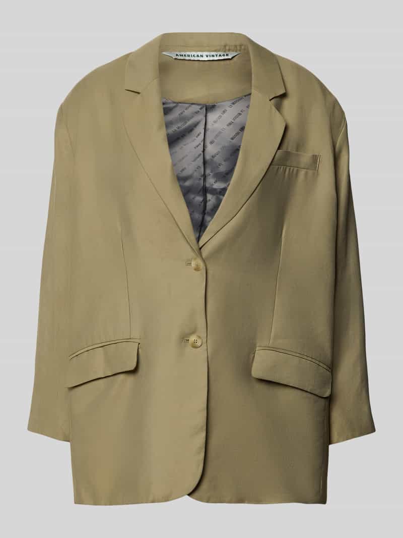 American vintage Oversized blazer met klepzakken model 'LANOW'