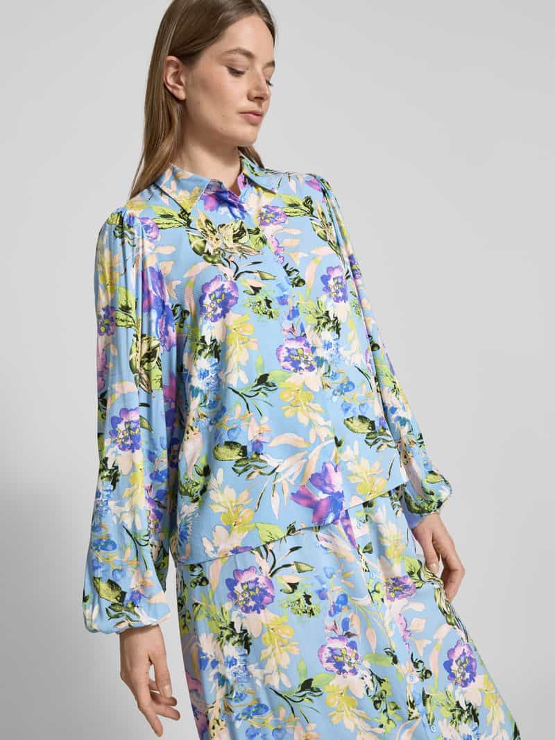 YAS Regular fit blouse met structuurmotief model 'ASINA'