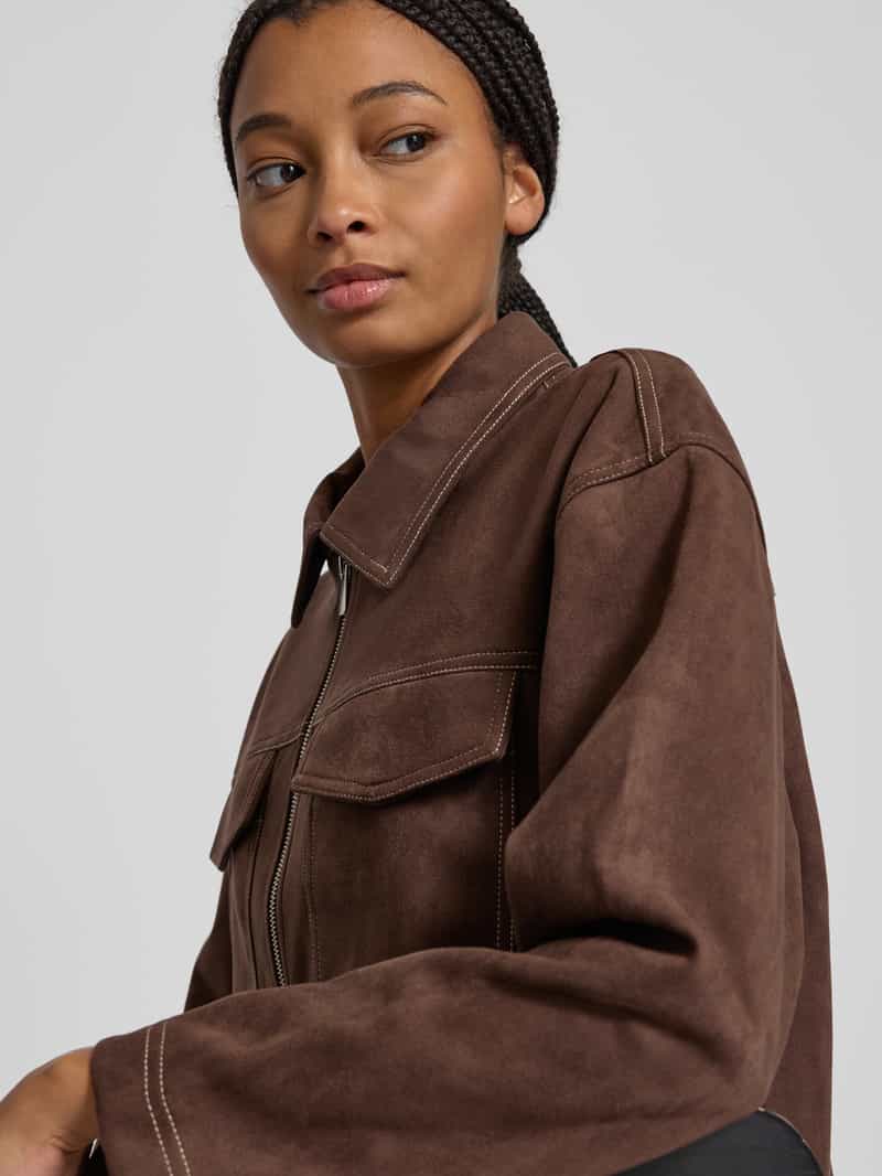 Only Oversized jack in wildleerlook model 'STINA'