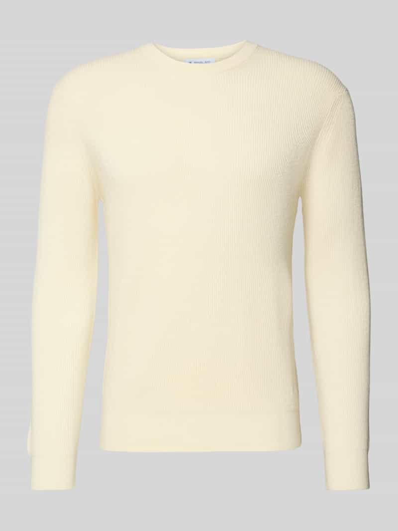 Manuel Ritz Gebreide pullover met ribboorden