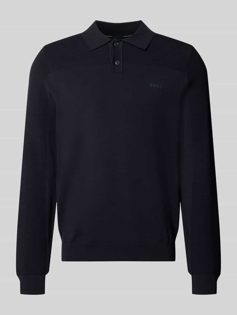 relaxed fit poloshirt met wol model 'KN_Momentum-X PL'