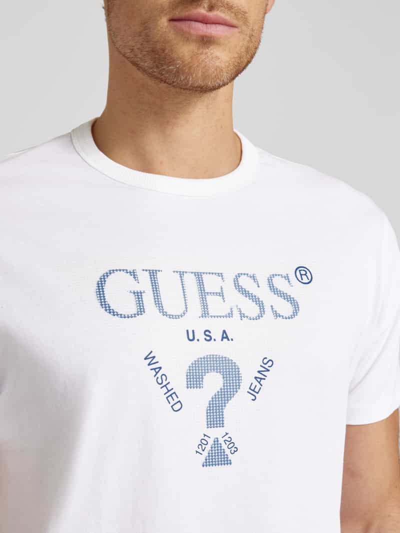 Guess T-shirt met labelprint