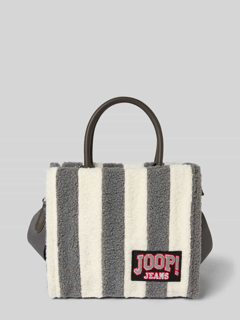 JOOP! JEANS Handtas van teddybont met labelpatch model 'SQUADRA AURELIA'
