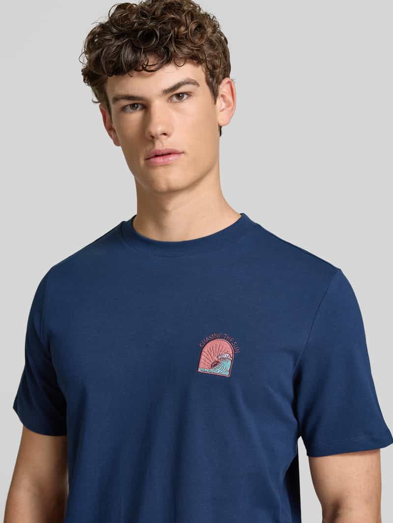 Blend T-shirt met motief- en statementstitching model 'JOBBE'
