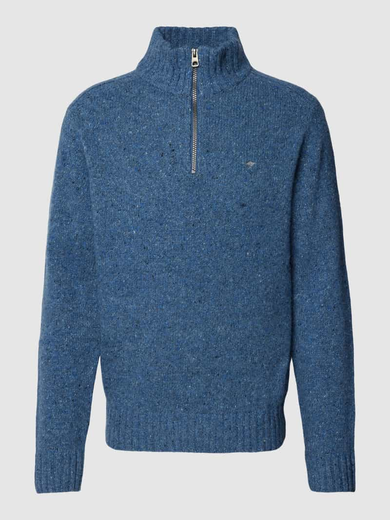 FYNCH-HATTON Gebreide pullover met korte ritssluiting