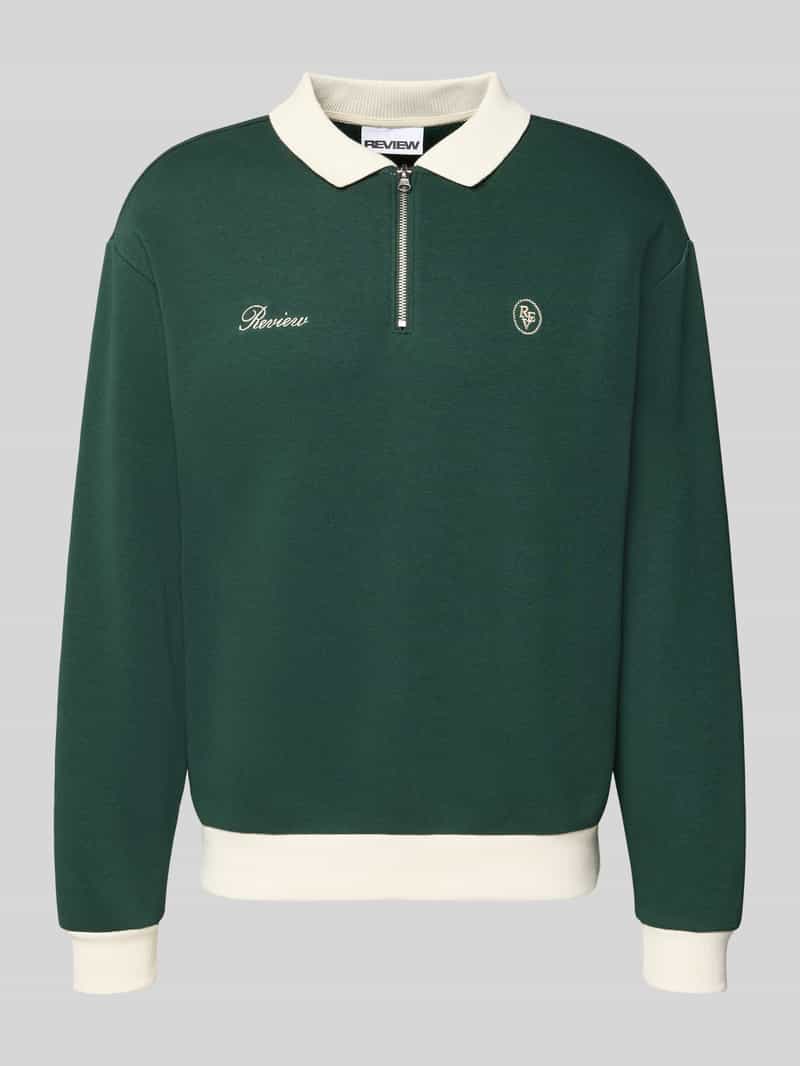 Regular fit sweatshirt van katoenmix
