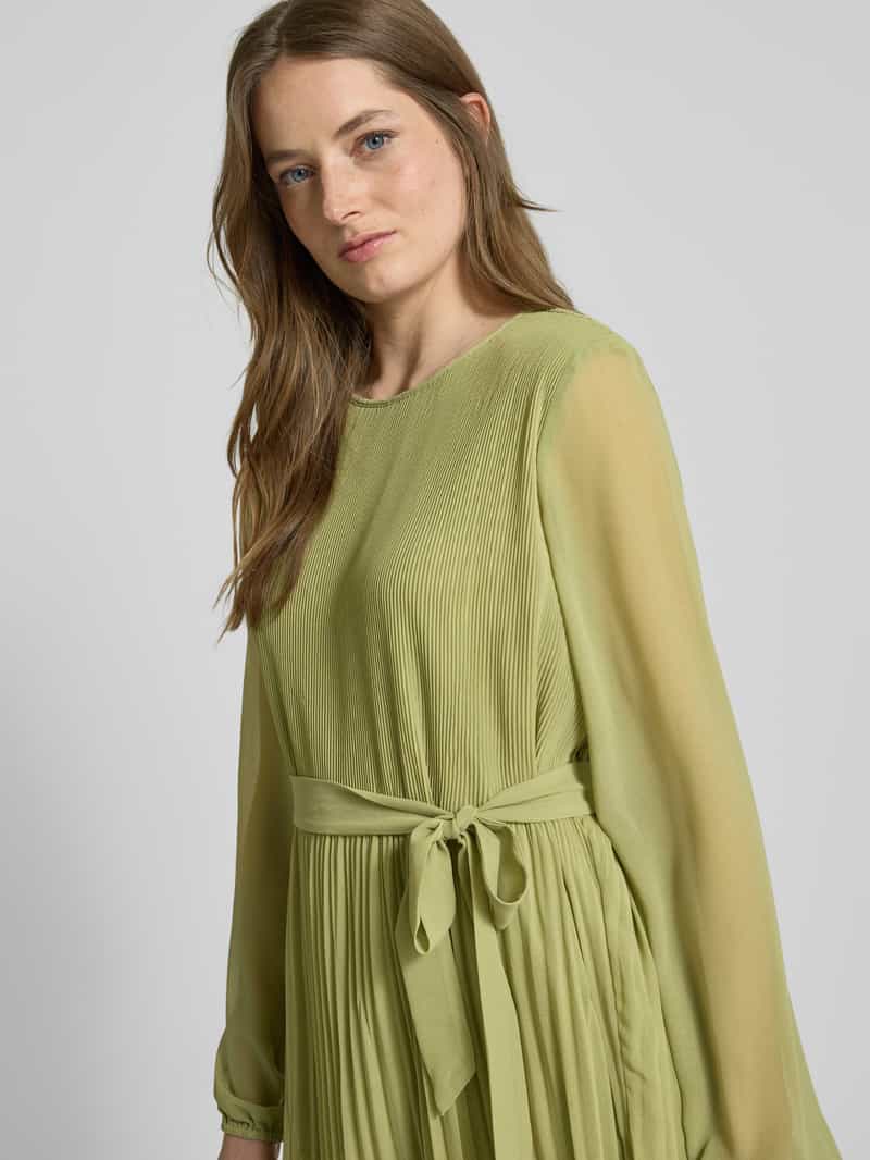 Vila Knielange jurk met ronde hals model 'DALIANA'