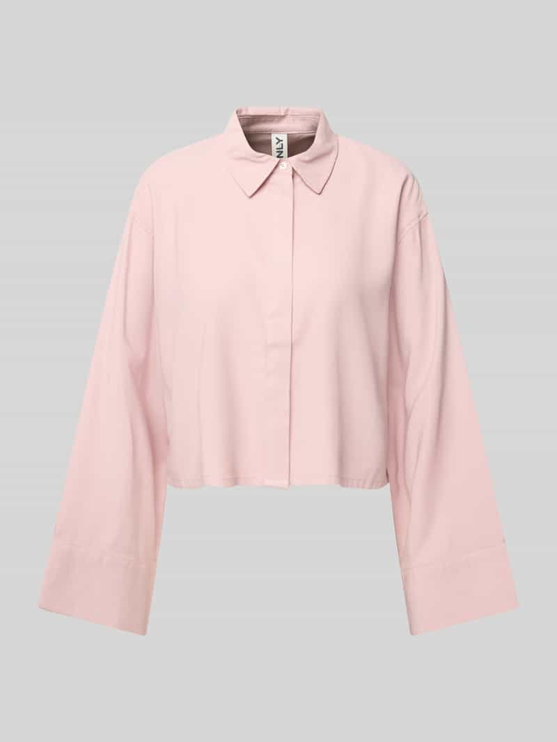 Only Relaxed fit overhemdblouse van viscosemix model 'LARIS'