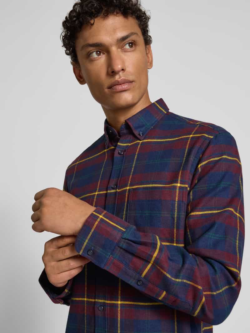 Christian Berg Men Regular fit vrijetijdsoverhemd met button-downkraag