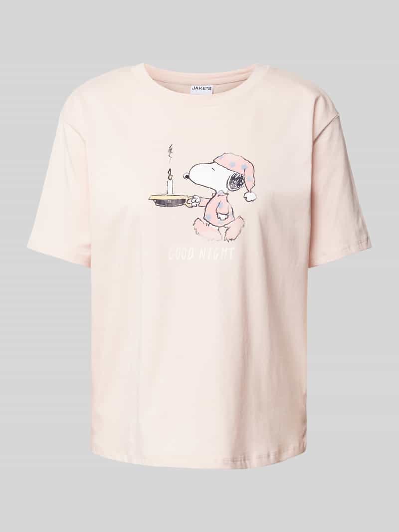 Jake*s Casual Pyjamatop van puur katoen