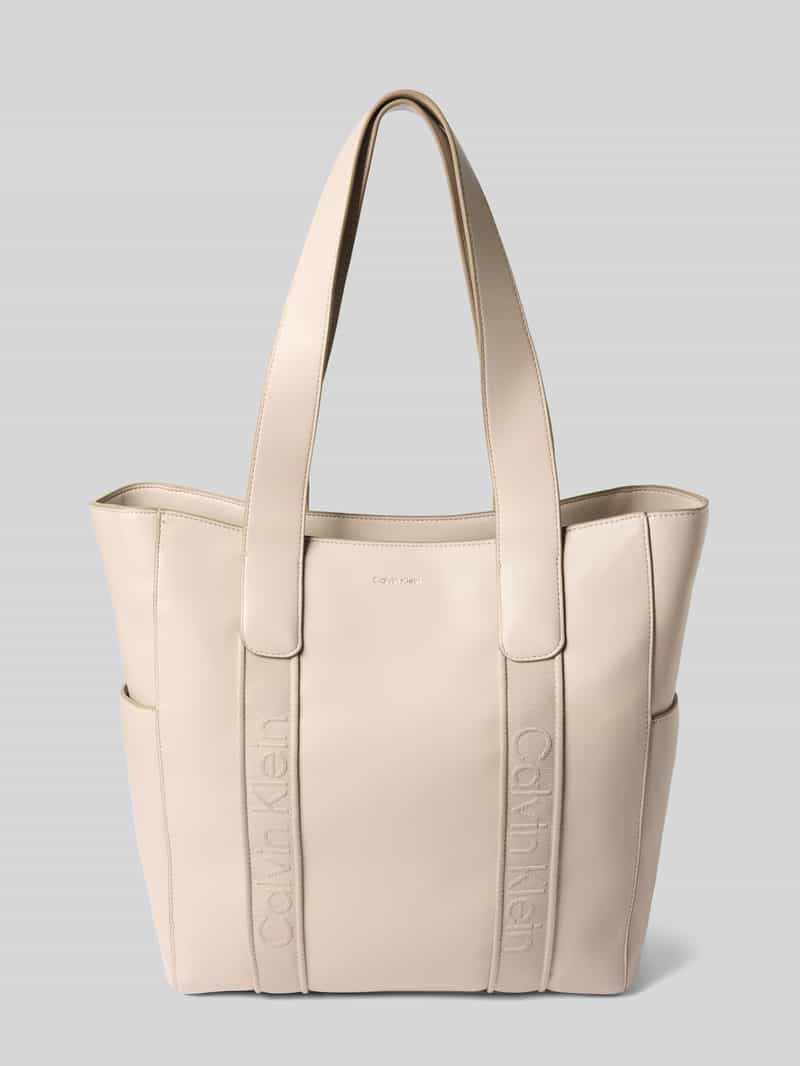 CK Calvin Klein Tote bag in leerlook