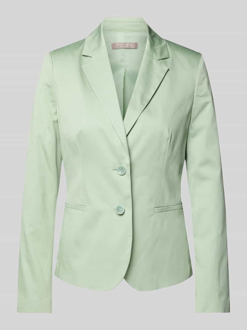 Christian Berg Woman Selection Regular fit blazer met reverskraag en paspelzakken