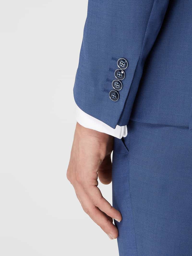 Wilvorst Slim fit colbert van wol met 2 knopen