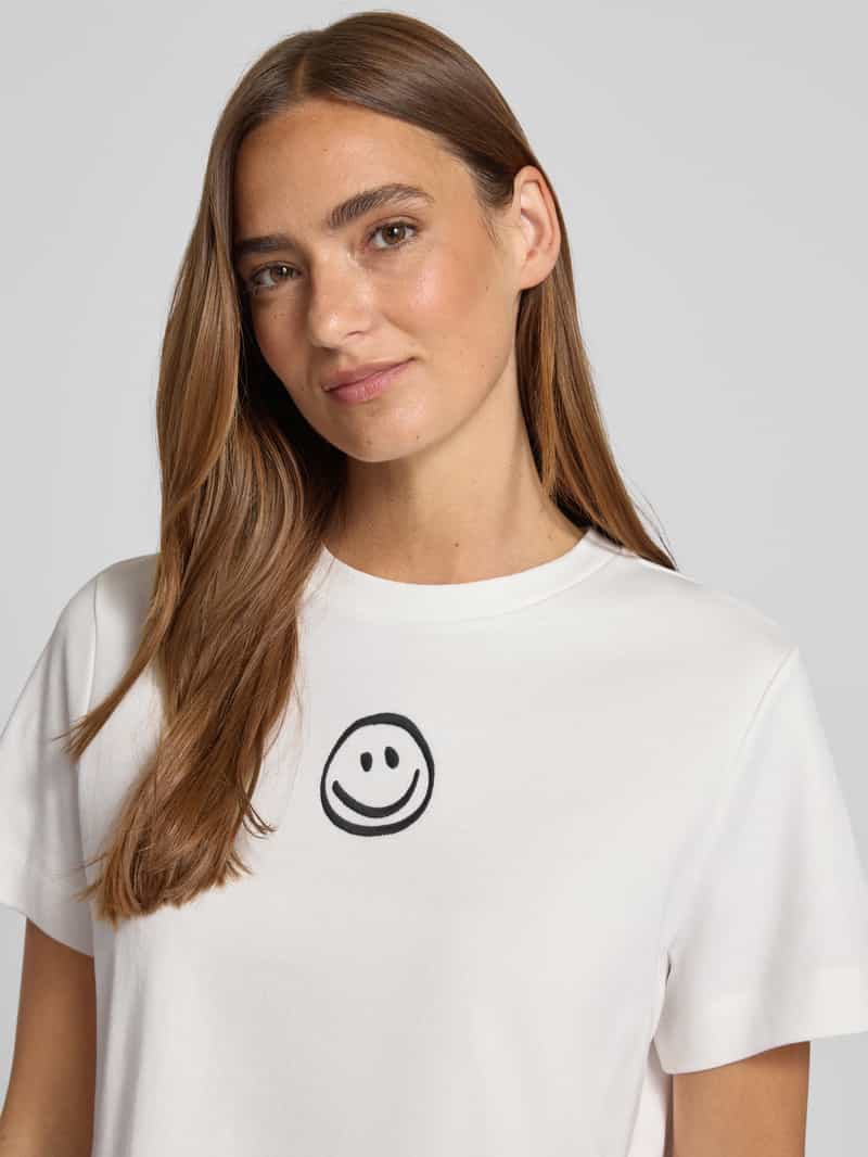 Vero Moda Loose fit T-shirt van puur katoen model 'SARA METTE'
