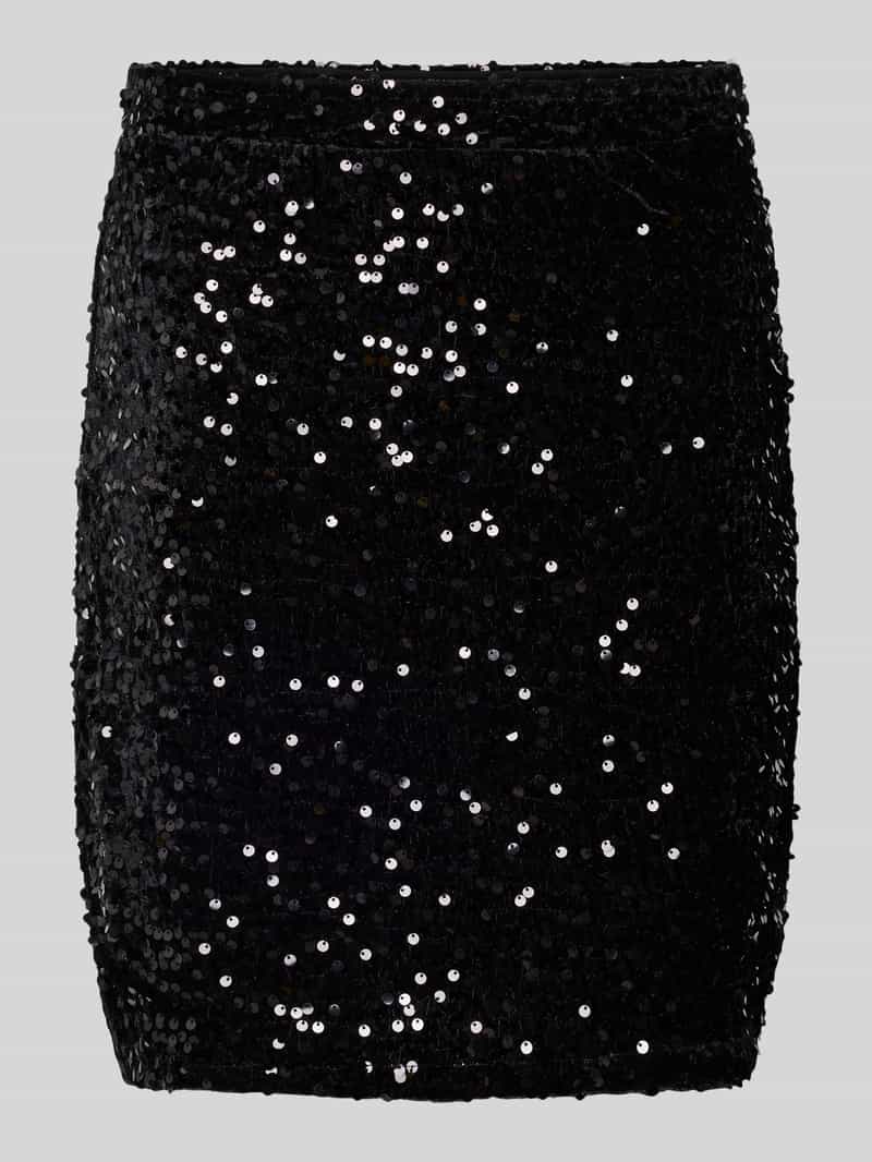 Pieces Nauwsluitende minirok met pailletten model 'KAM'