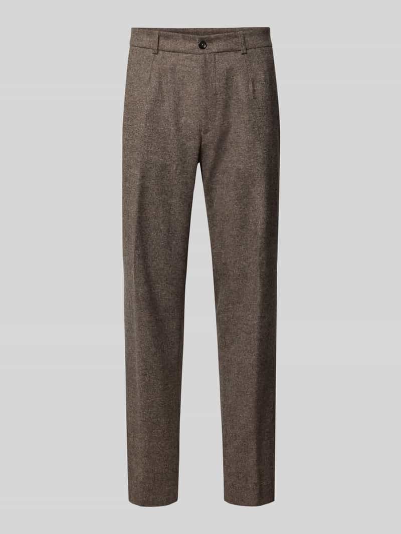 CG Club of Gents Stoffen broek met Franse steekzakken model 'Obel'