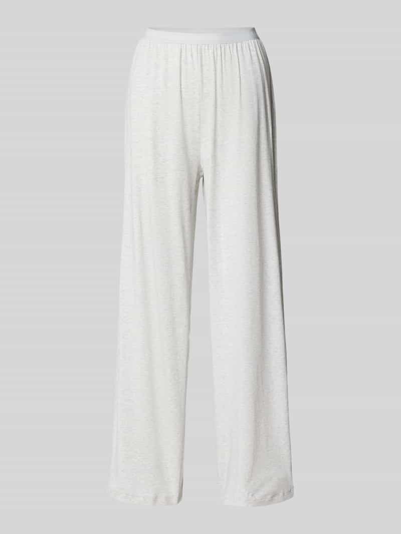 Tommy Hilfiger Wide leg pyjamabroek met elastische band met label