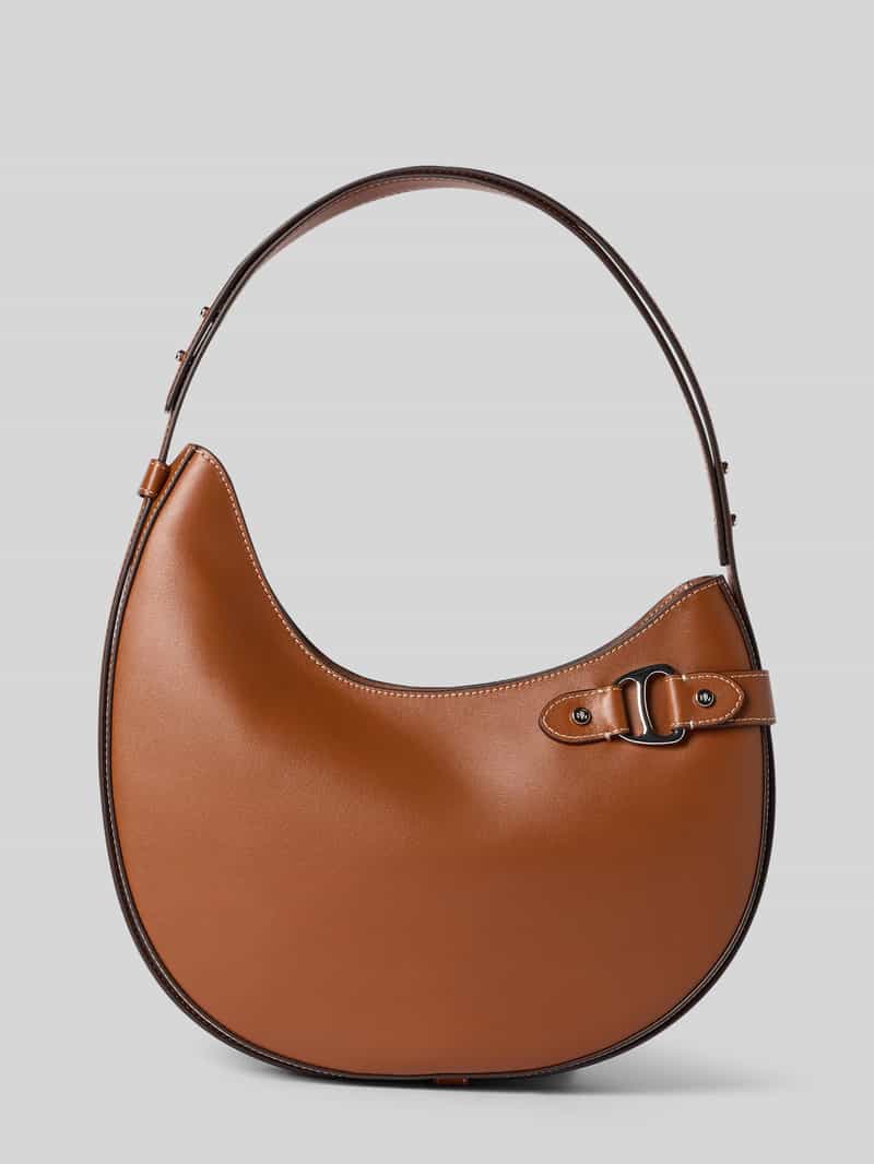 Lauren Ralph Lauren Handtas van echt runderleer met logo-applicatie