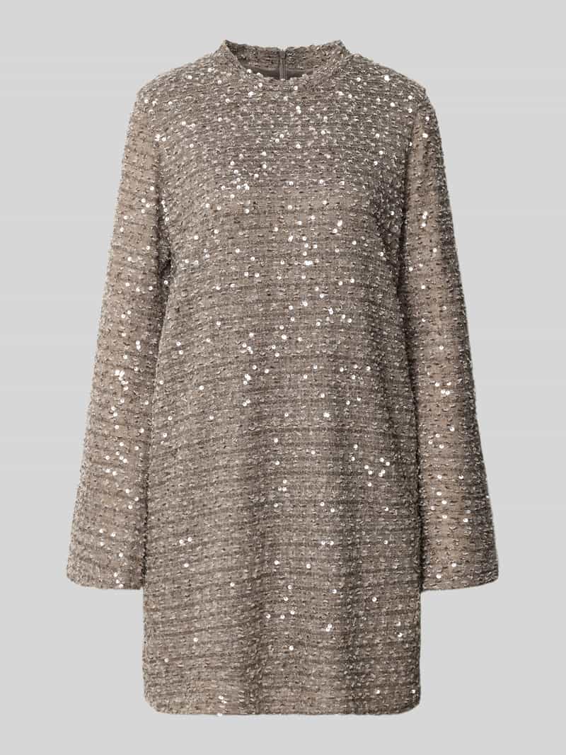 Jake*s Collection Knielange jurk met pailletten