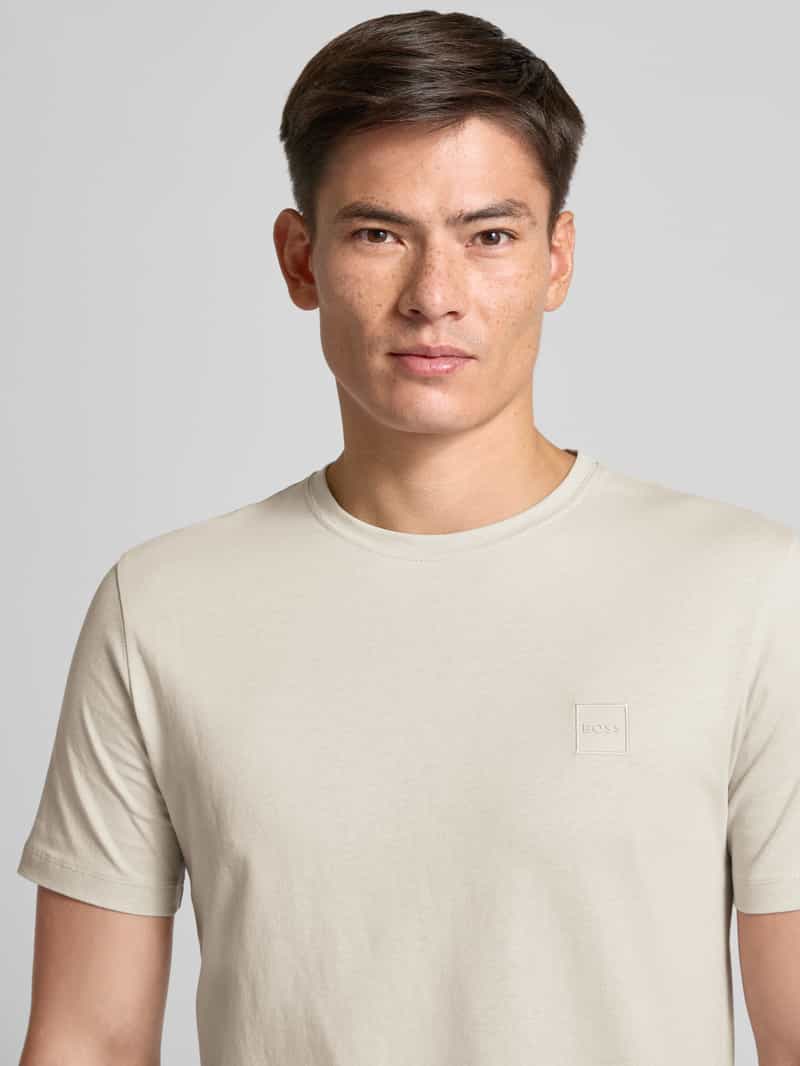 Boss Orange T-shirt met labelpatch model 'Tales'