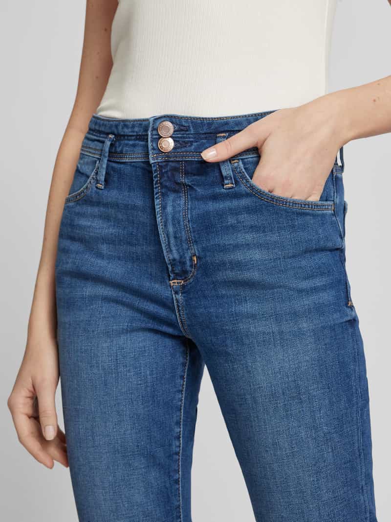 s.Oliver RED LABEL Slim fit capri-jeans met ceintuurlussen