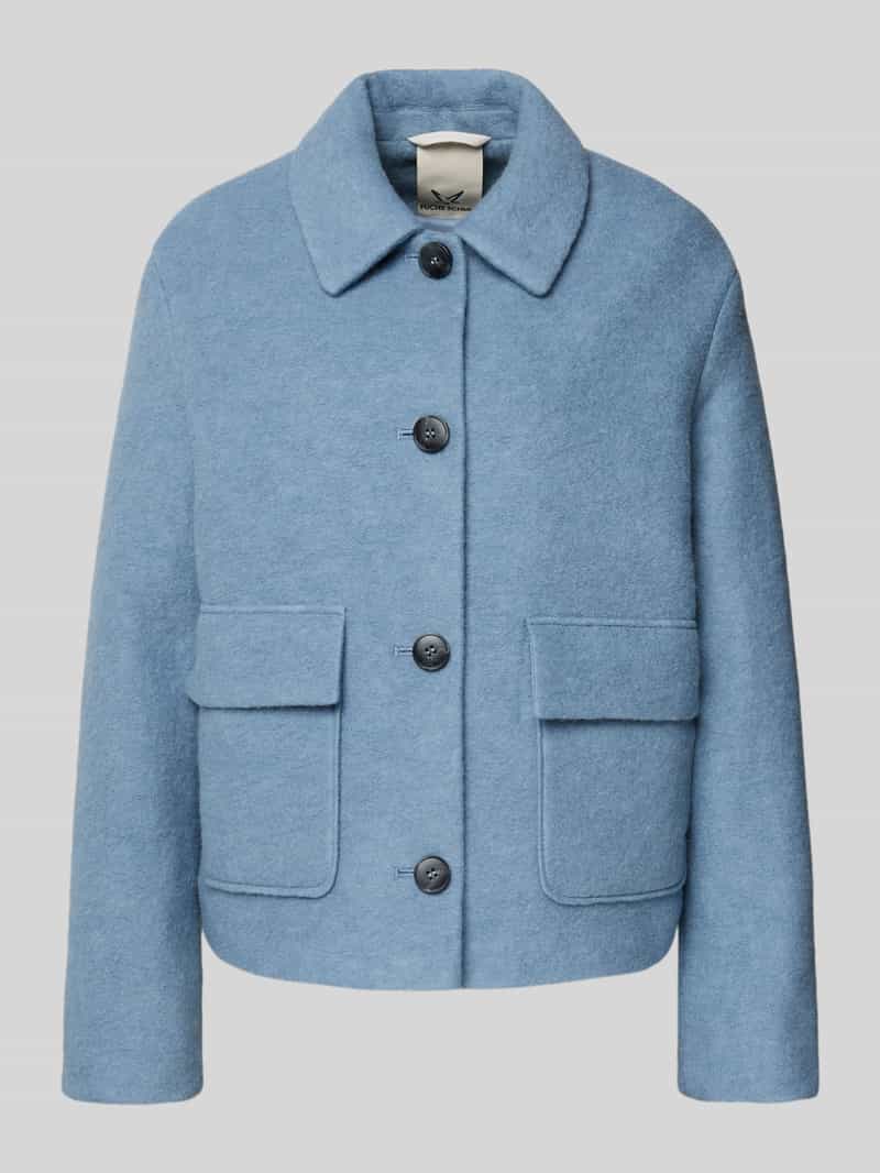 Fuchs Schmitt Wollen jack met platte kraag