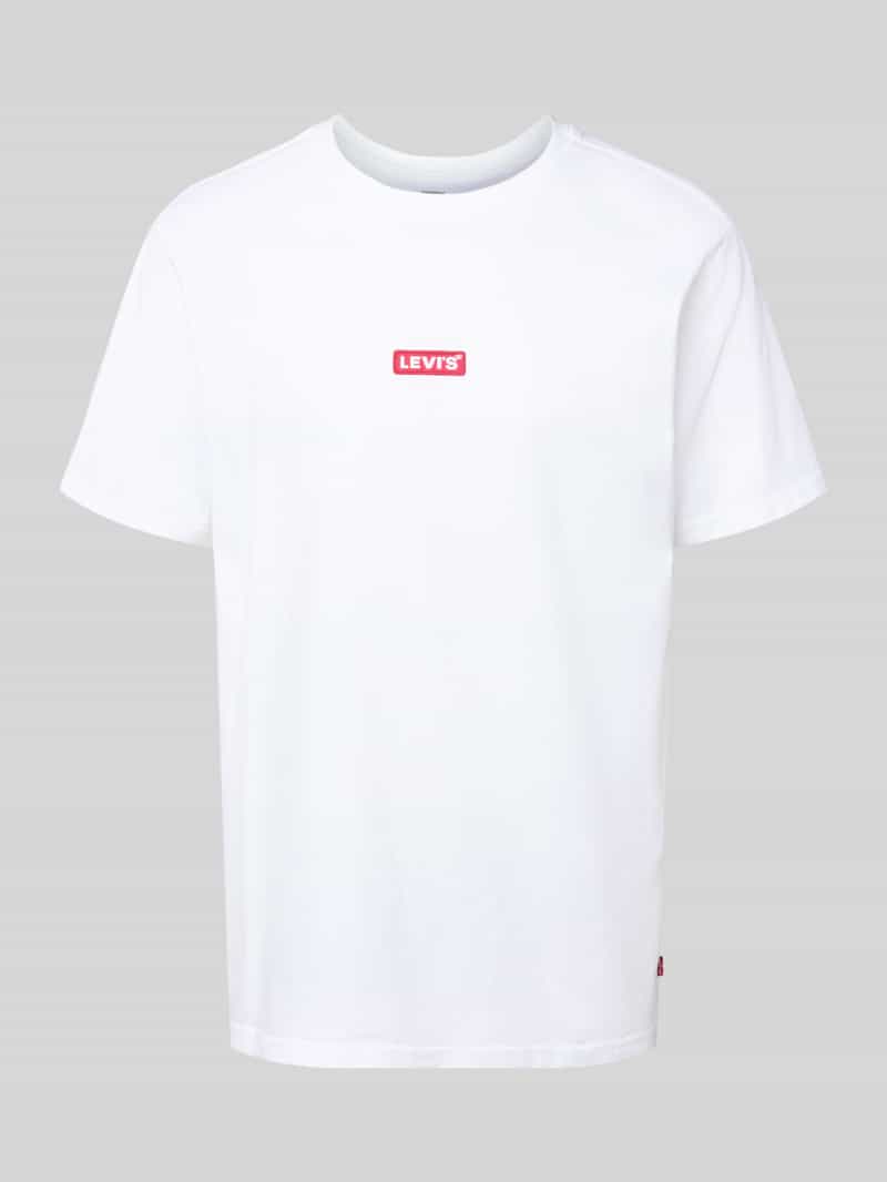 Levi's Relaxed fit T-shirt met labelstitching en ronde hals