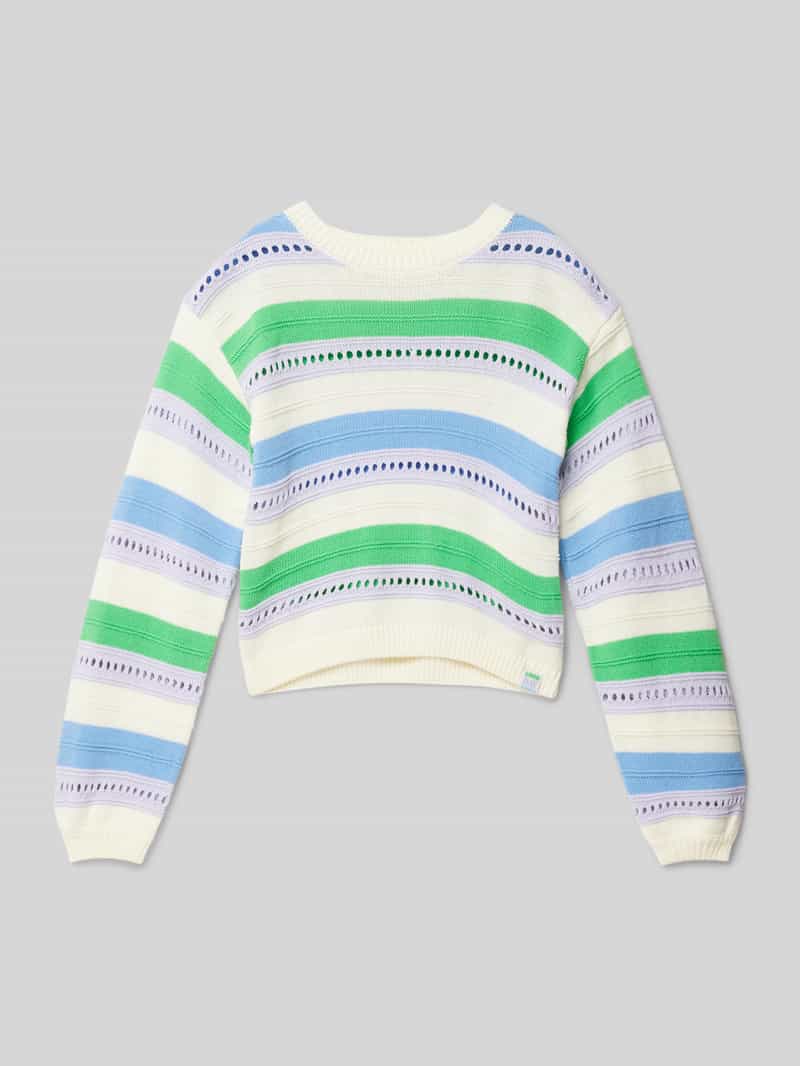 Garcia Gebreide pullover met labeldetail