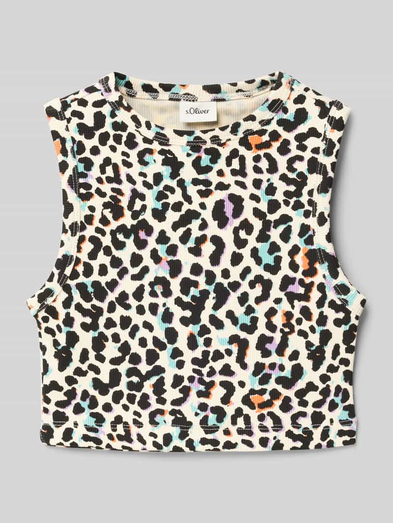s.Oliver RED LABEL Slim fit tanktop van een mix van katoen en elastaan