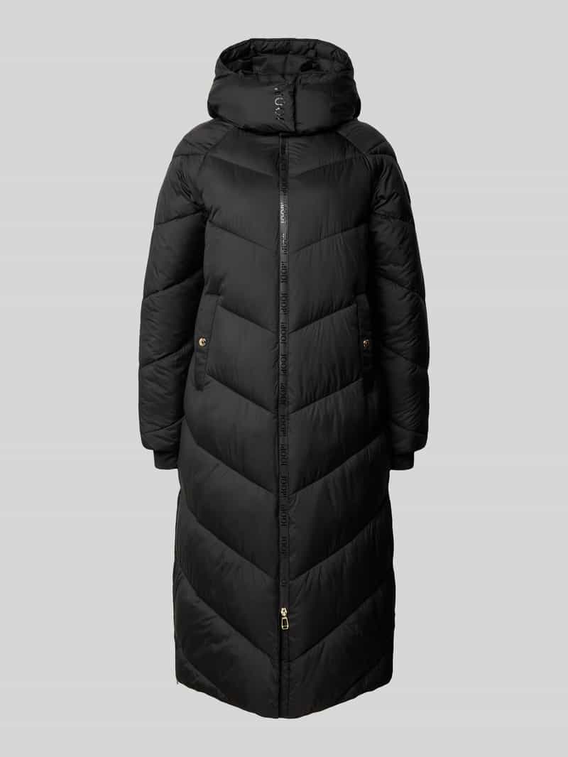 Joop! relaxed fit gewatteerde mantel met capuchon