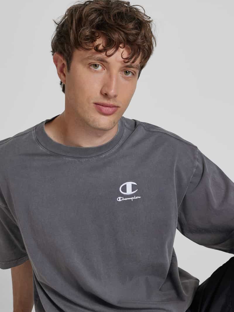 Champion Relaxed fit T-shirt met labelstitching