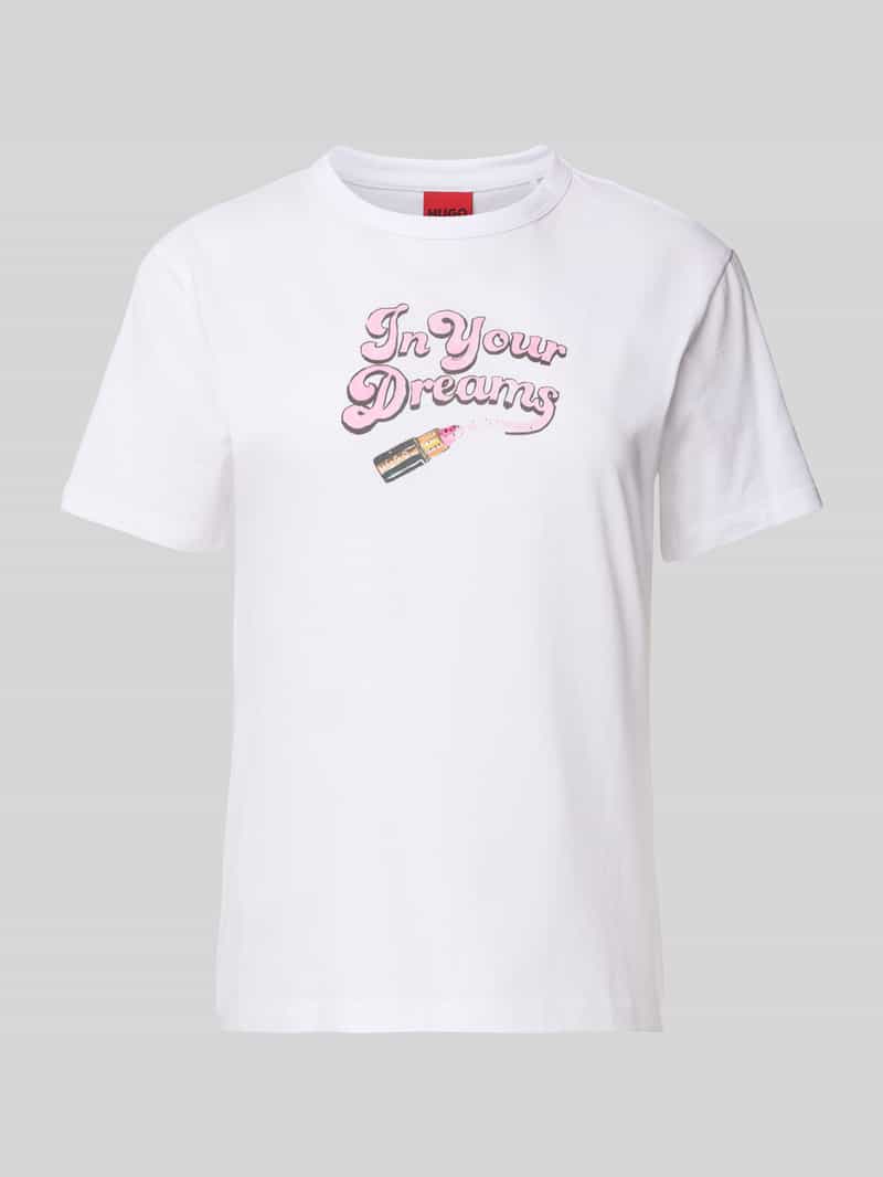 HUGO T-shirt met ronde hals model 'Damacia'