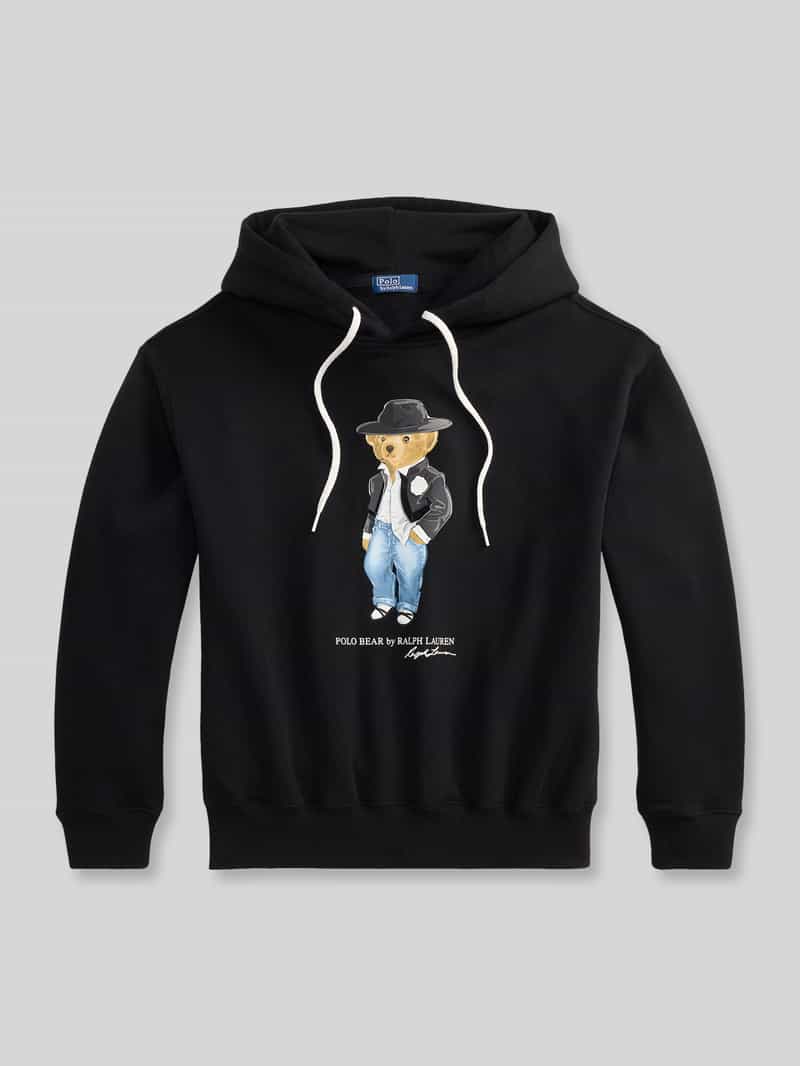 Polo Ralph Lauren relaxed fit sweatshirt van katoenmix met berenprint