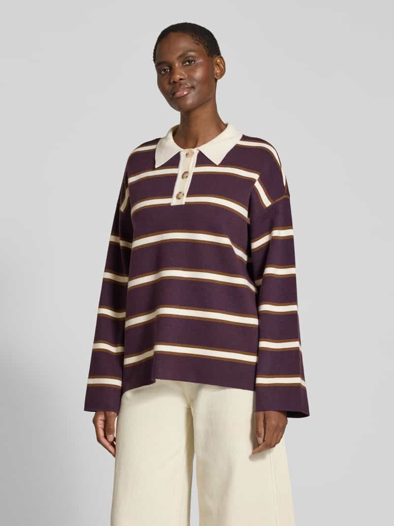 YAS relaxed fit gebreide pullover van viscosemix model 'ISABELL'